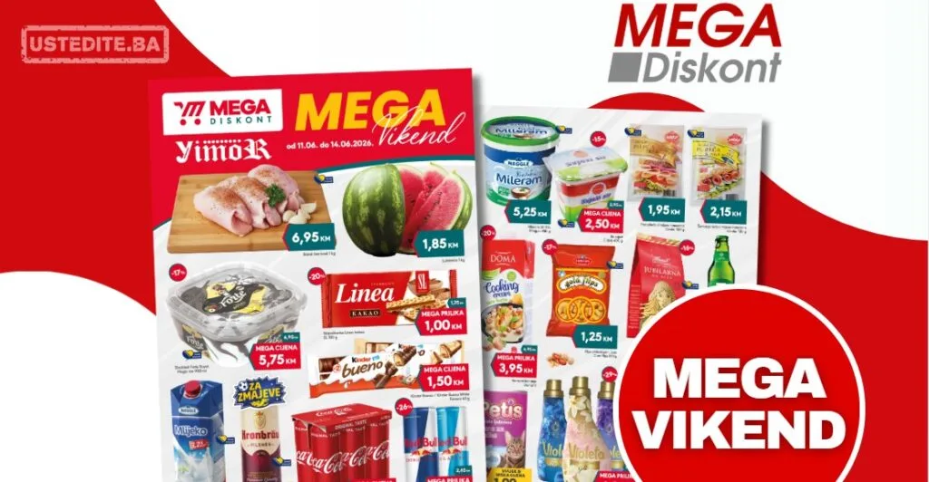 Mega Diskont vikend akcija 11-14.6.2026.