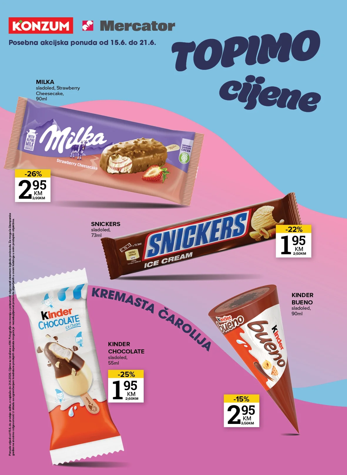 Konzum katalog SLADOLED 15-21.6.2026. - str. 1