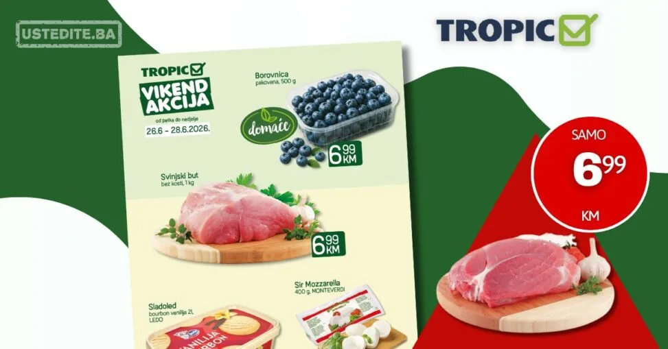 Tropic vikend akcija 26-28.6.2026.