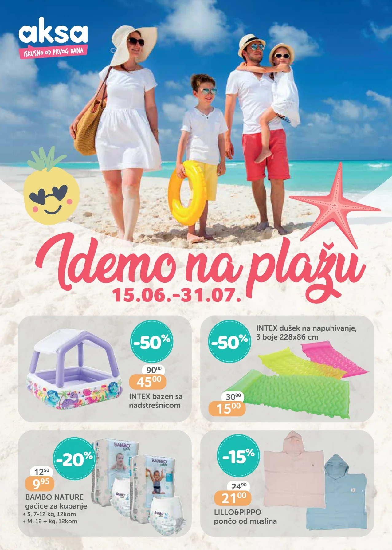 Aksa katalog IDEMO NA PLAŽU 15.6-31.7.2026. - str. 1