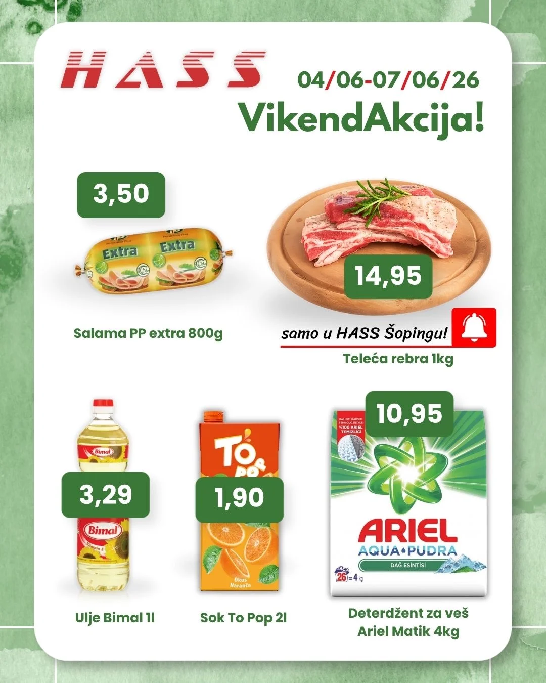 Hass komerc vikend akcija 4-7.6.2026.