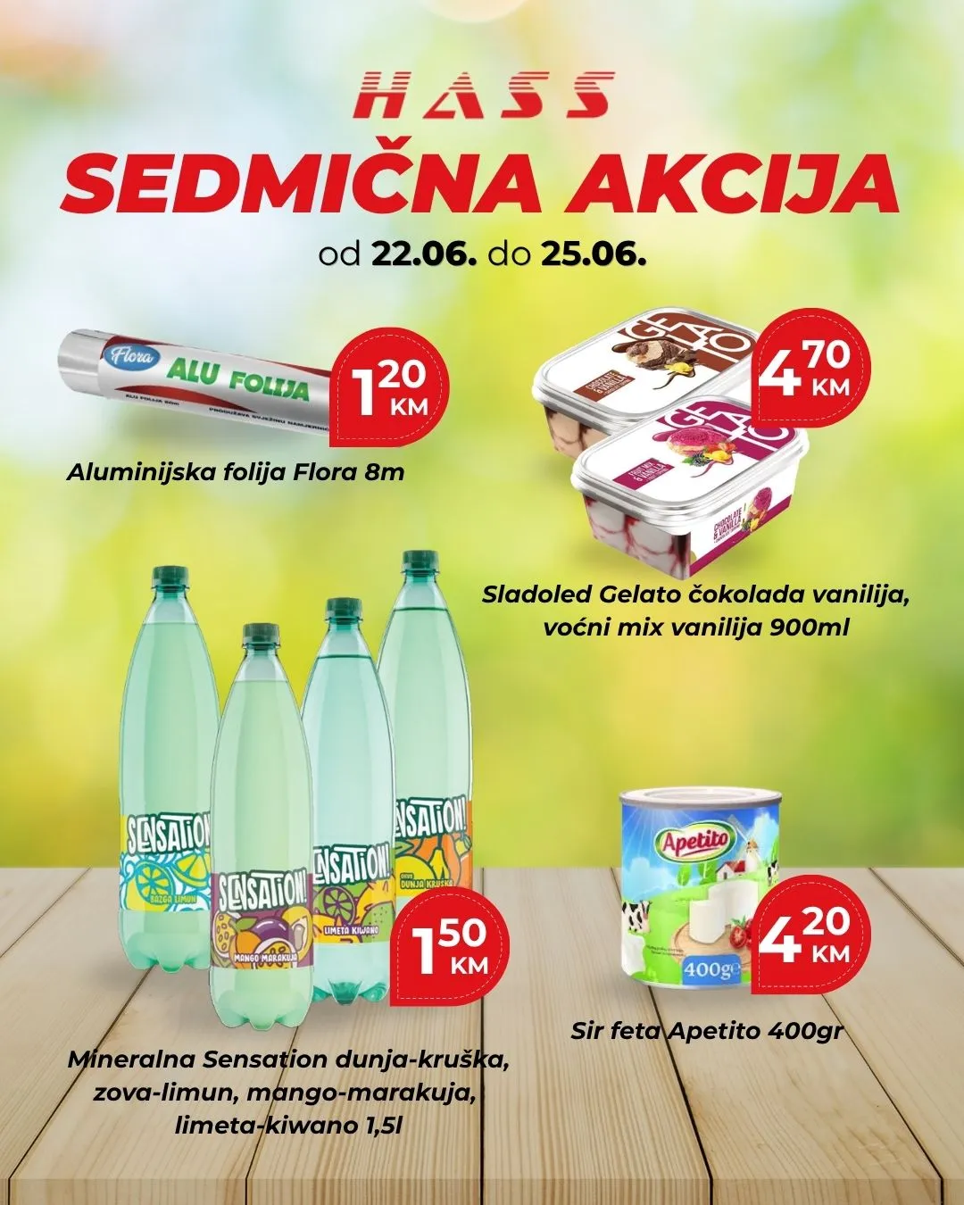 Hass komerc Zenica akcija za početak sedmice 22-25.6.2026. - str. 1