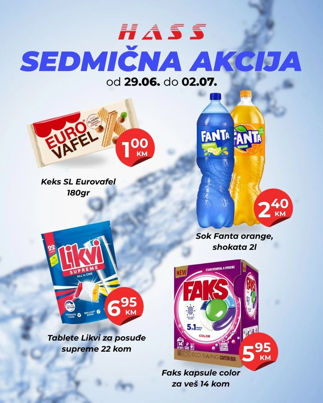 Hass komerc Zenica SEDMIČNA AKCIJA 29.6-2.7.2026. - str. 1