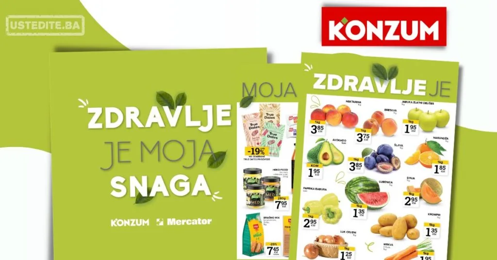 Konzum ZDRAVE NAMIRNICE 23-29.6.2026.