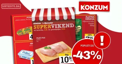 Konzum vikend akcija 11-15.6.2026.