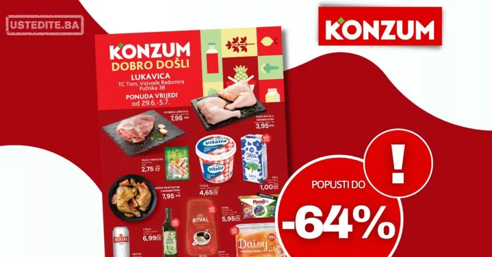 Konzum katalog LUKAVICA 29.6-5.7.2026.