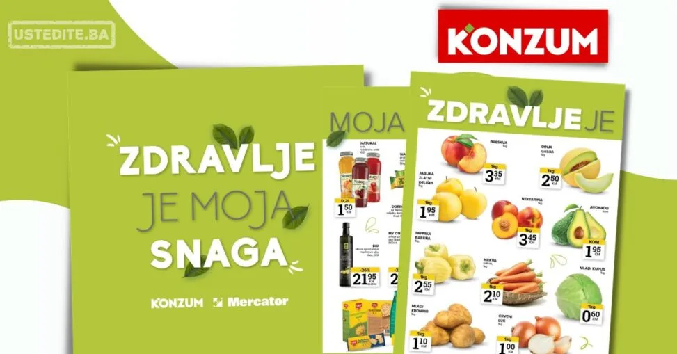 Konzum ZDRAVE NAMIRNICE 30.6-6.7.2026.