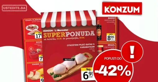 Konzum vikend akcija 4-8.6.2026.