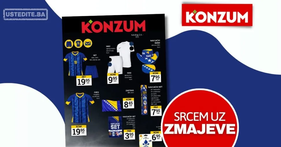 Konzum NAVIJAČKI REKVIZITI - akcija do 8.6.2026.