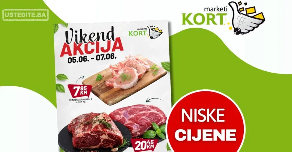 Kort vikend akcija 5-7.6.2026.