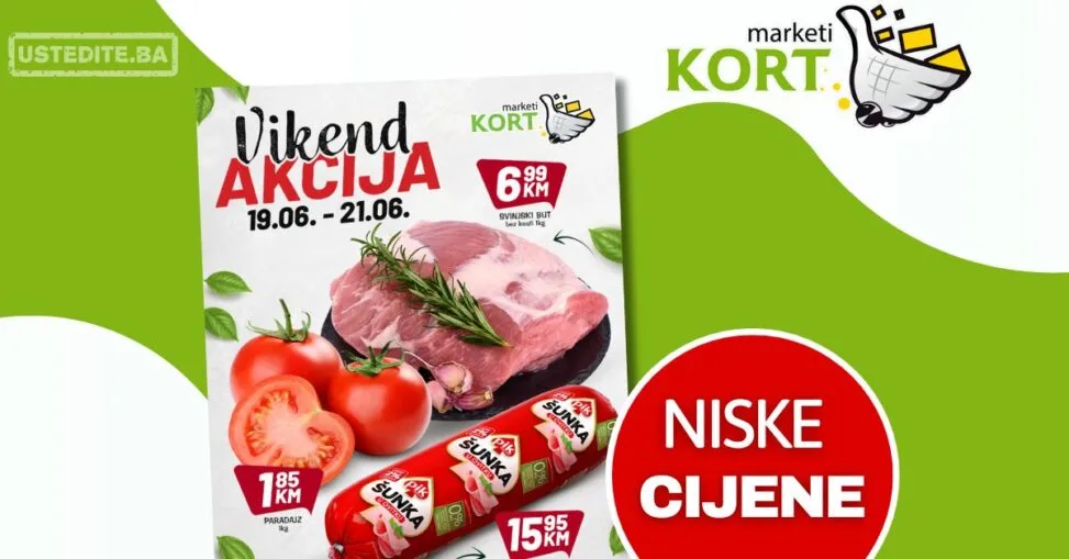 Kort vikend akcija 19-21.6.2026.