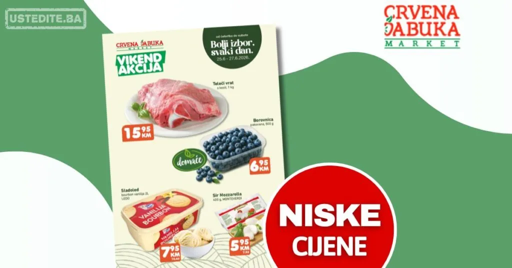 Crvena jabuka vikend akcija 25-27.6.2026.