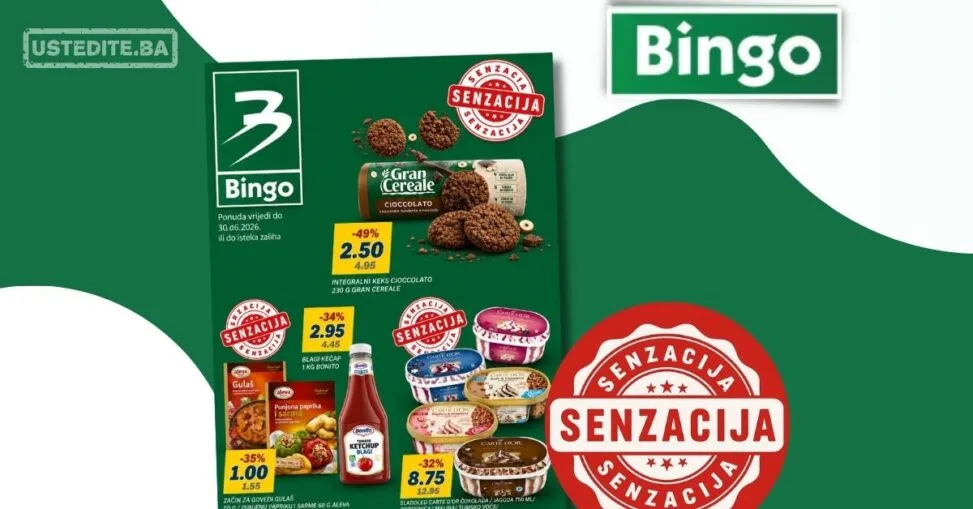 Bingo SENZACIONALNE CIJENE - akcija do 30.6.2026. - str. 1