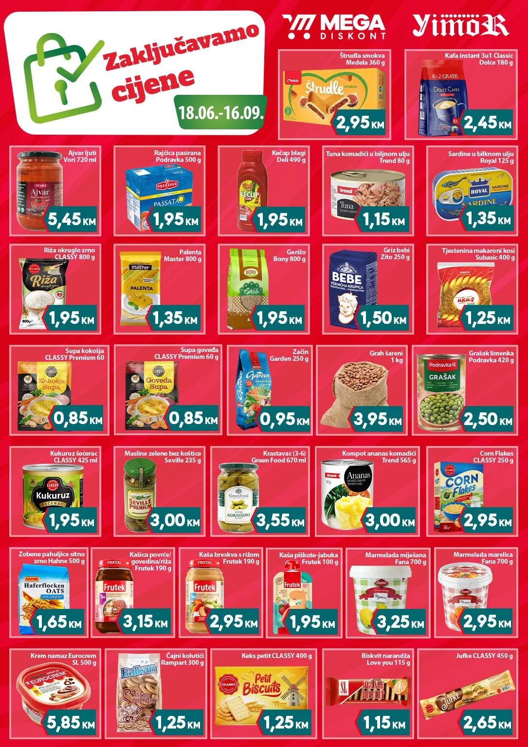 Mega Diskont zaključane cijene 18.6-16.9.2026.