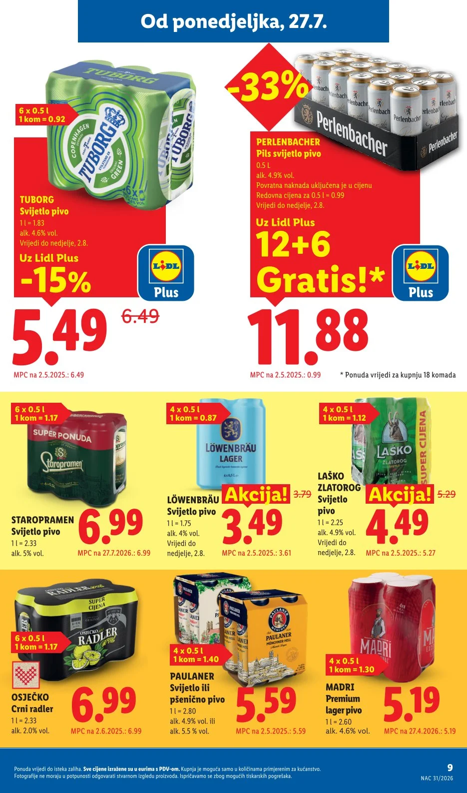 Lidl katalog HRVATSKA 27.7-2.8.2026. - str. 9