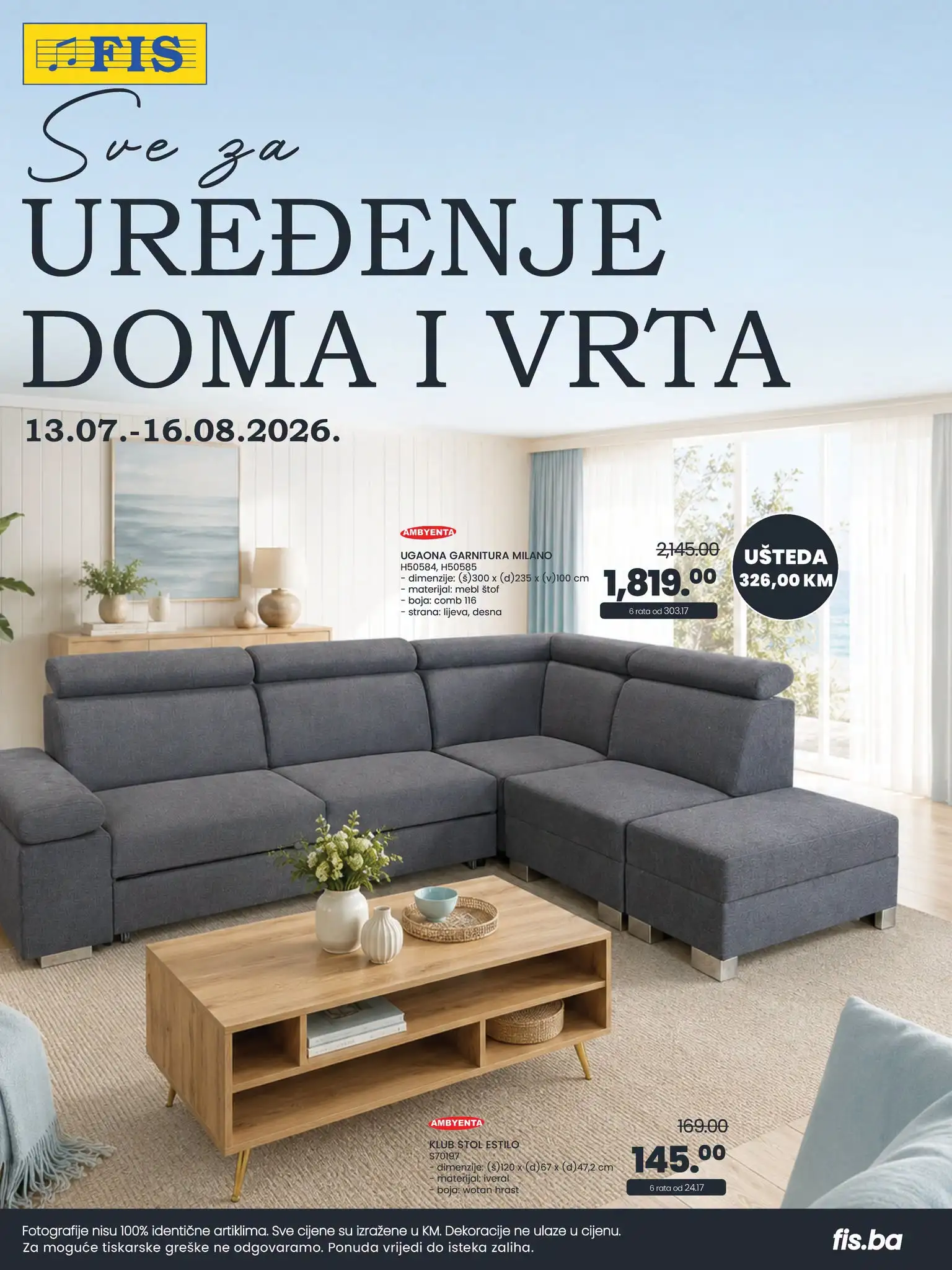 Fis katalog UREĐENJE DOMA I VRTA 13.7-16.8.2026. - str. 1