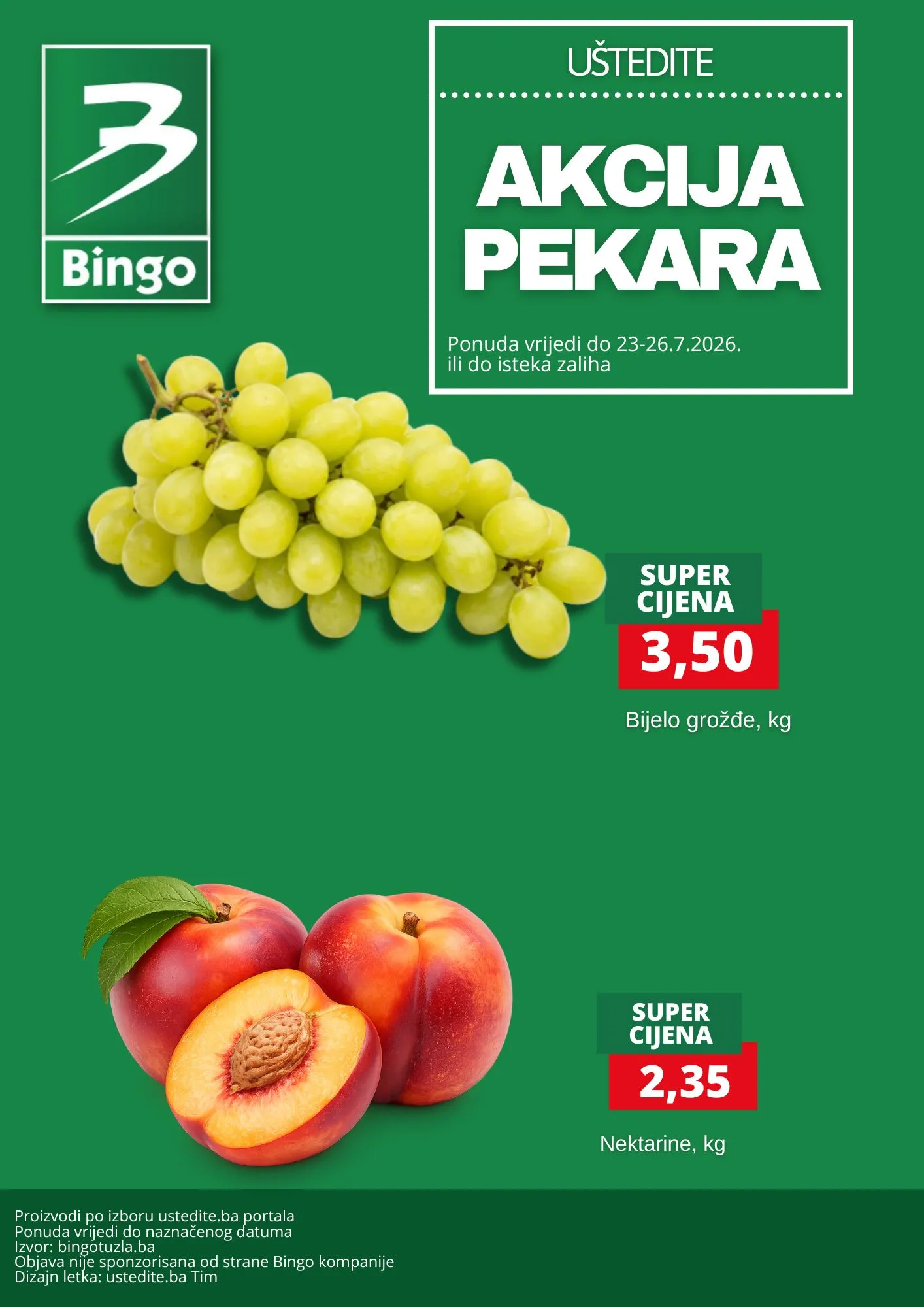 Bingo akcija svježa ponuda