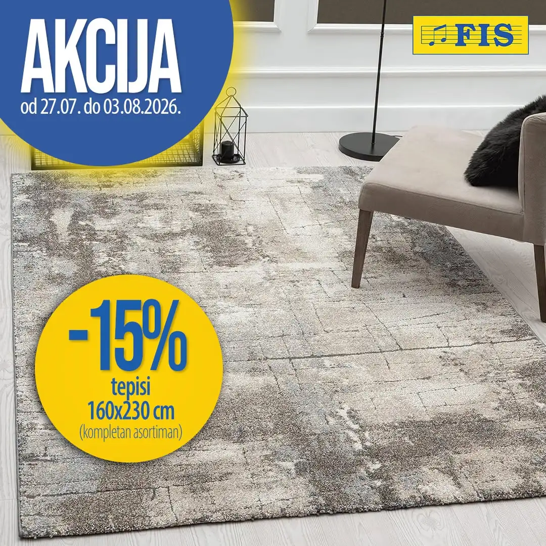 Fis akcija TEPISI 27.7-3.8.2026. - str. 1