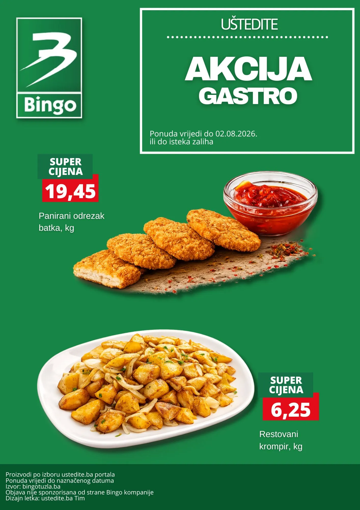 Bingo akcija GASTRO - ponuda do 2.8.2026. - str. 1
