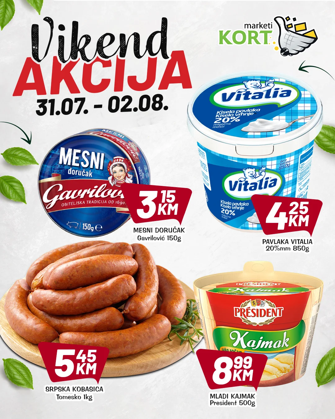 Kort vikend akcija 31.7-2.8.2026. - str. 3
