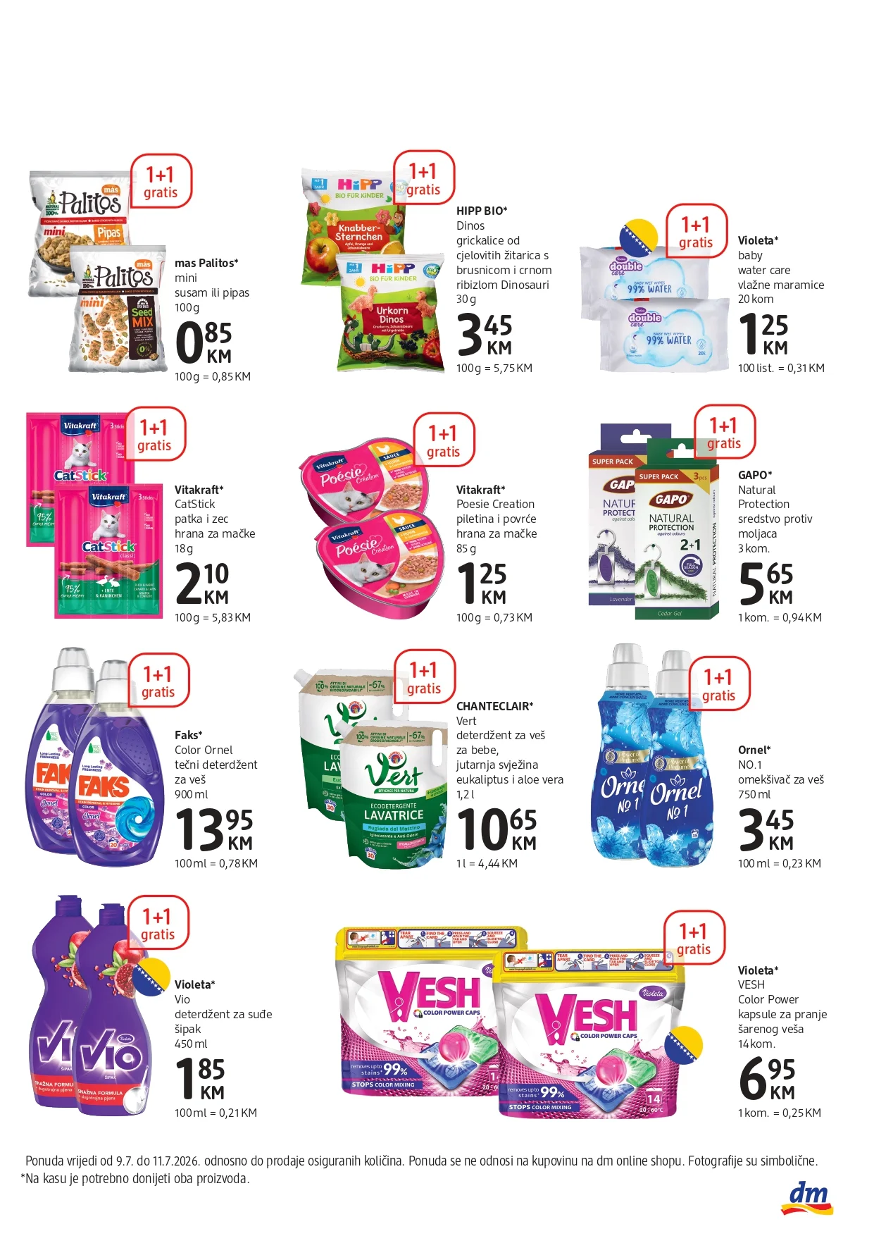 dm katalog SVE 1+1 GRATIS 9-11.7.2026. - str. 2