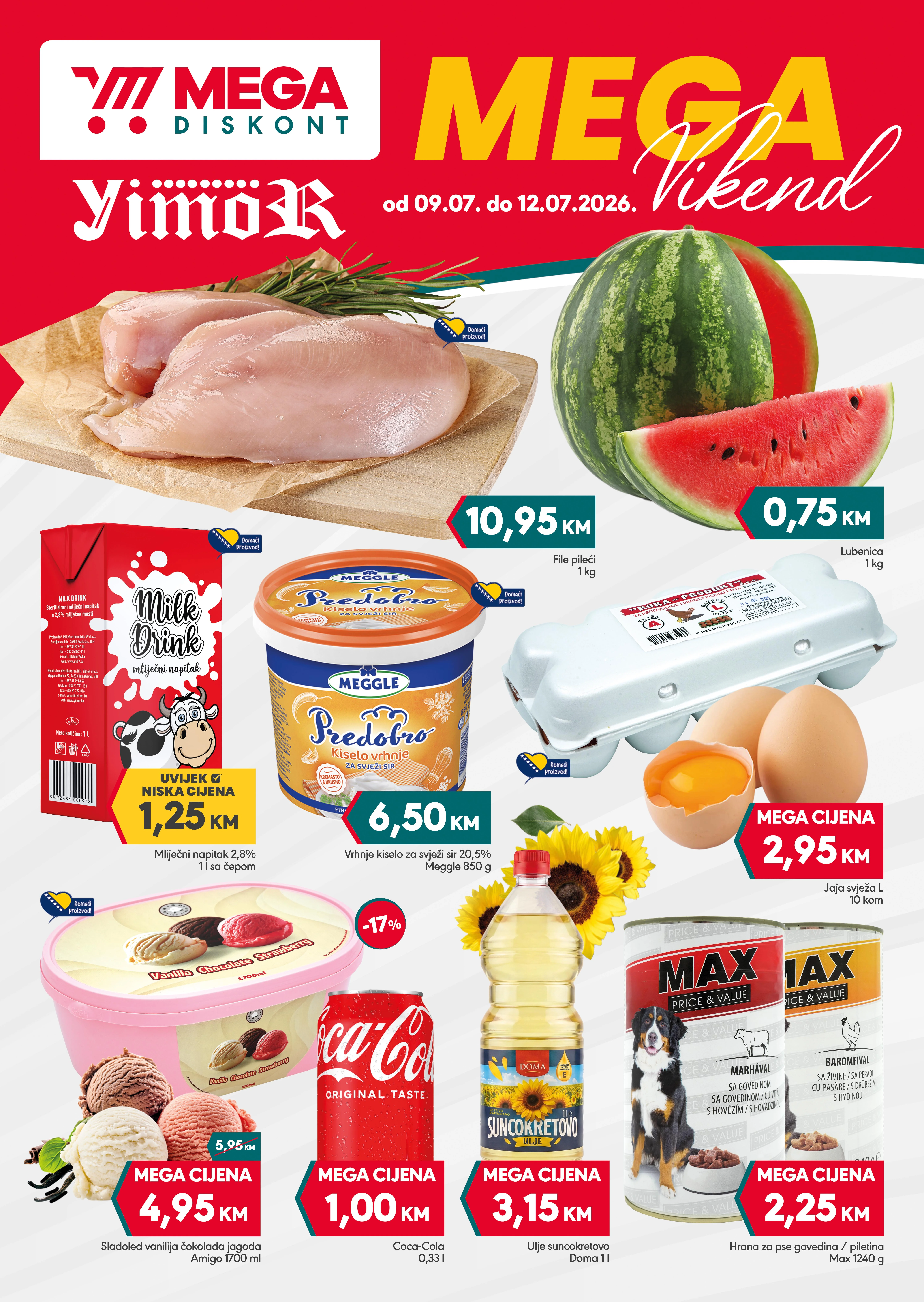 Mega Diskont vikend akcija 9-12.7.2026. - str. 1