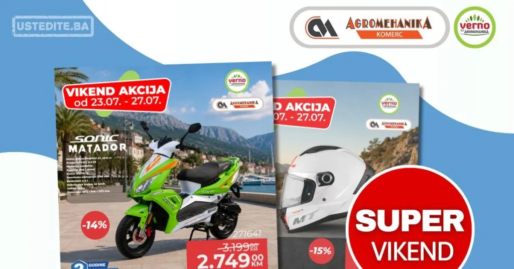 Verno by Agromehanika vikend akcija 23-27.7.2026.