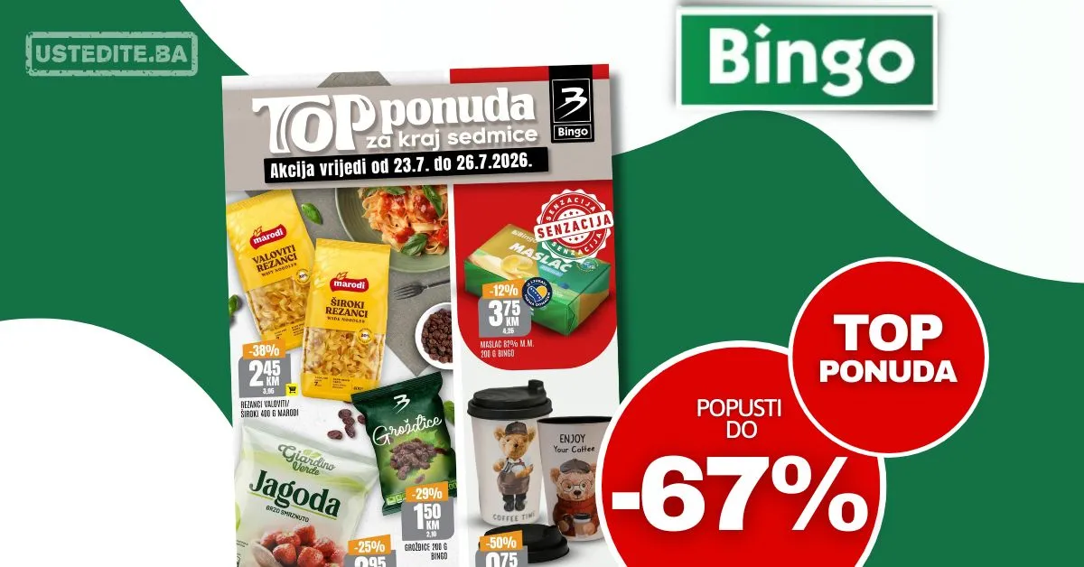 Bingo vikend akcija 23-26.7.2026