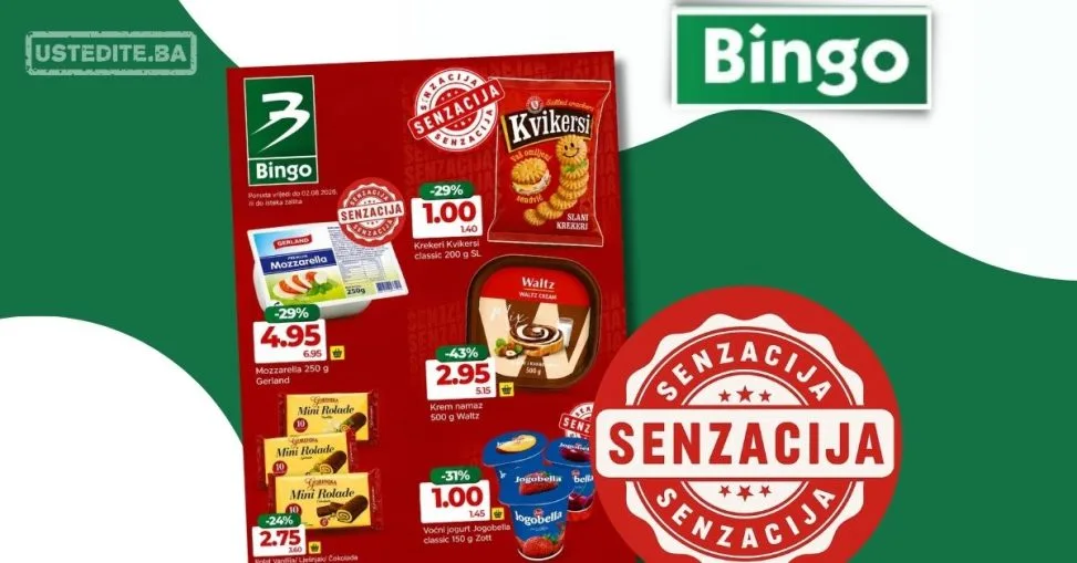 Bingo SENZACIONALNE CIJENE - akcija do 2.8.2026. - str. 1