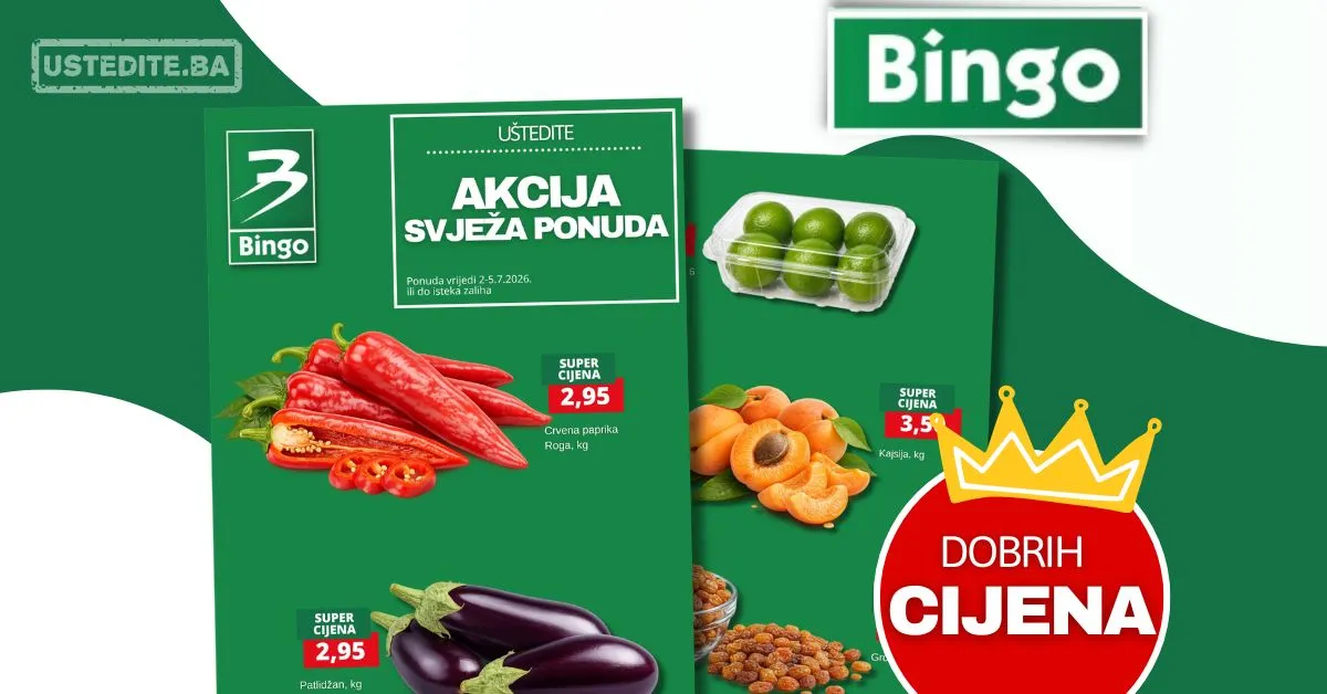 Bingo akcija SVJEŽA PONUDA 2-5.7.2026.