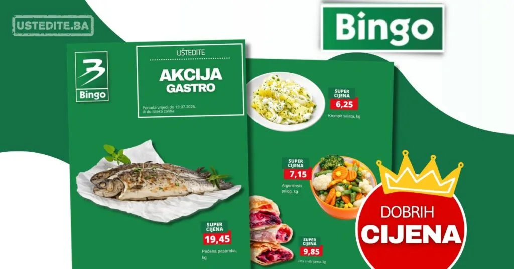Bingo akcija GASTRO - ponuda do 19.7.2026. - str. 1