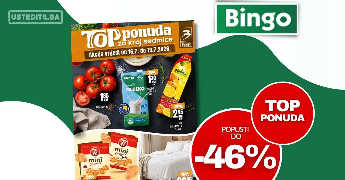 Bingo vikend akcija 16-19.7.2026.