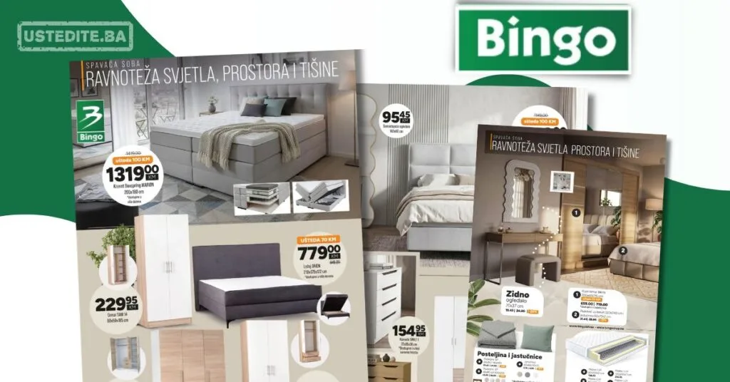 Bingo namještaj SPAVAĆA SOBA 14.7-21.8.2026.