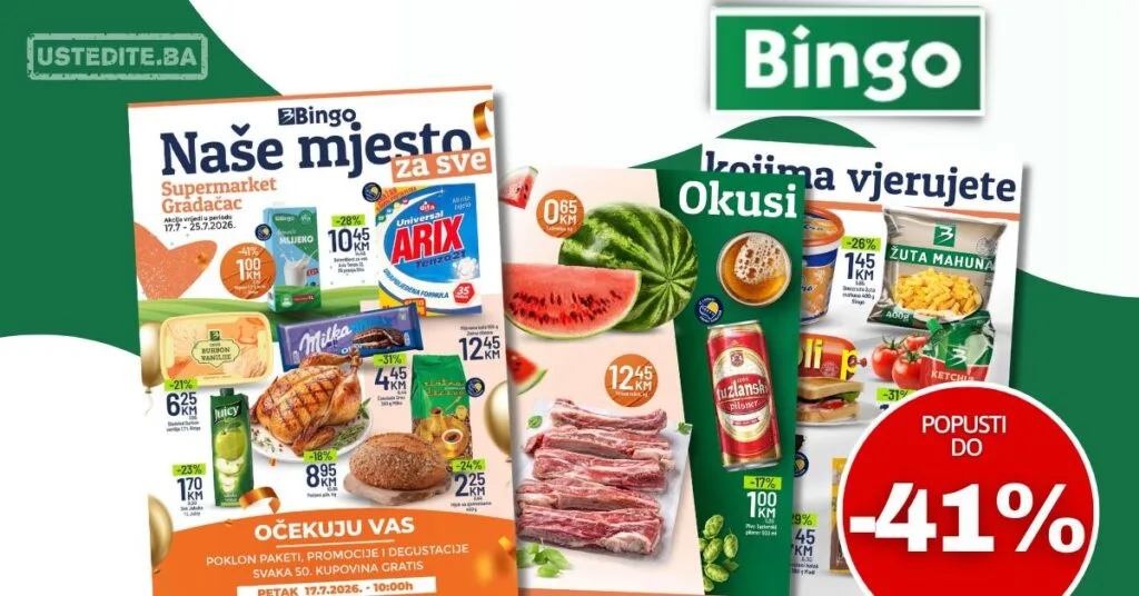 Bingo katalog OTVORENJE GRADAČAC 17-25.7.2026.