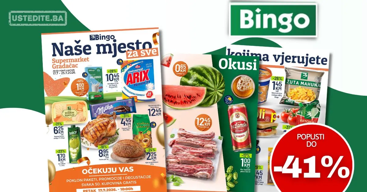 Bingo katalog OTVORENJE GRADAČAC 17-25.7.2026.