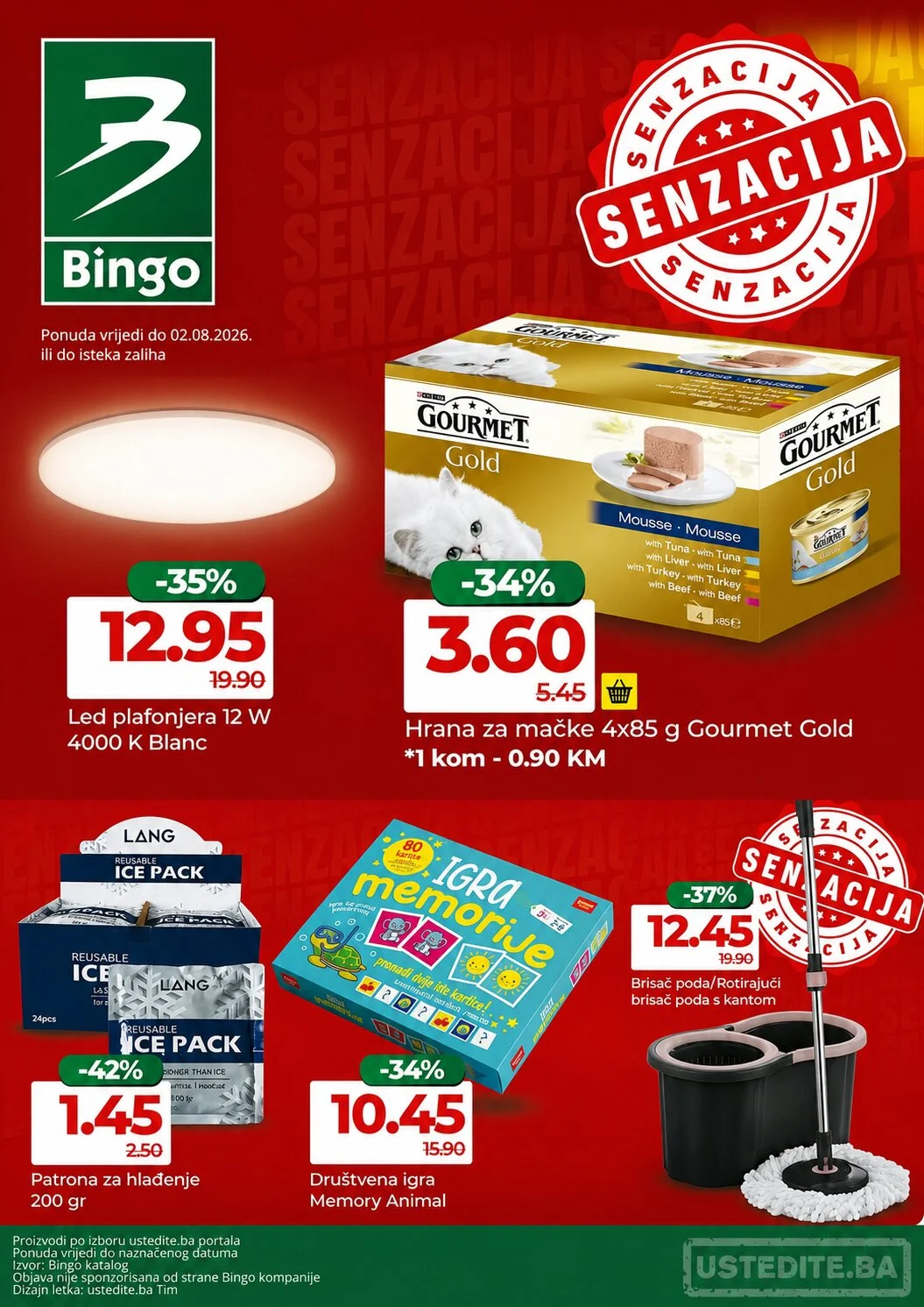 Bingo SENZACIONALNI POPUSTI - akcija do 2.8.2026. - str. 1