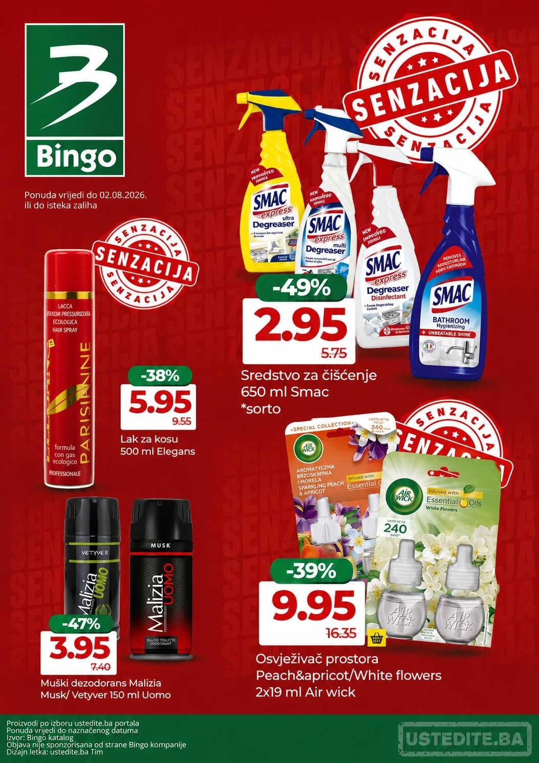 Bingo SENZACIJA - akcija do 2.8.2026. - str. 1
