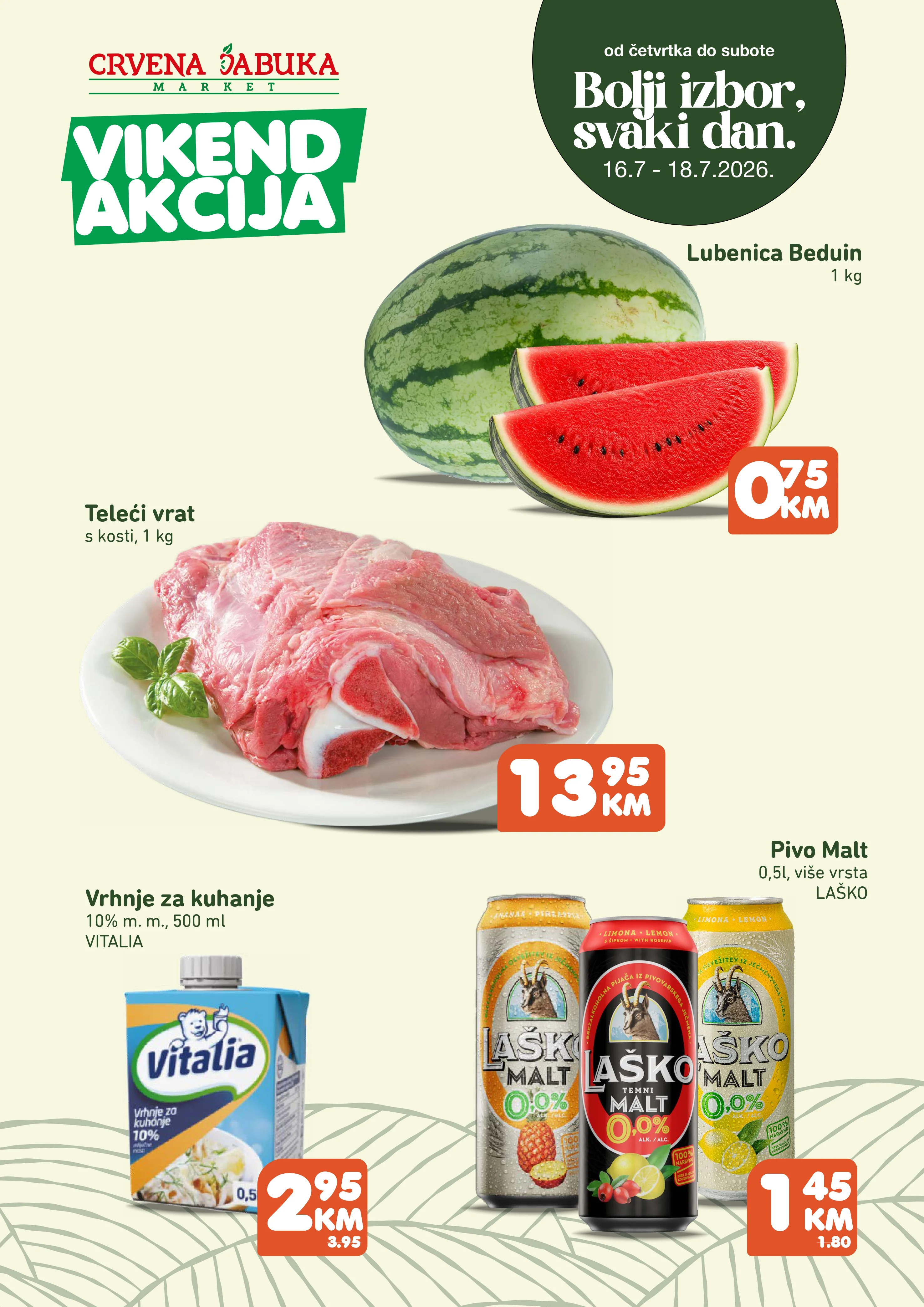 Crvena jabuka vikend akcija 16-18.7.2026. - str. 1
