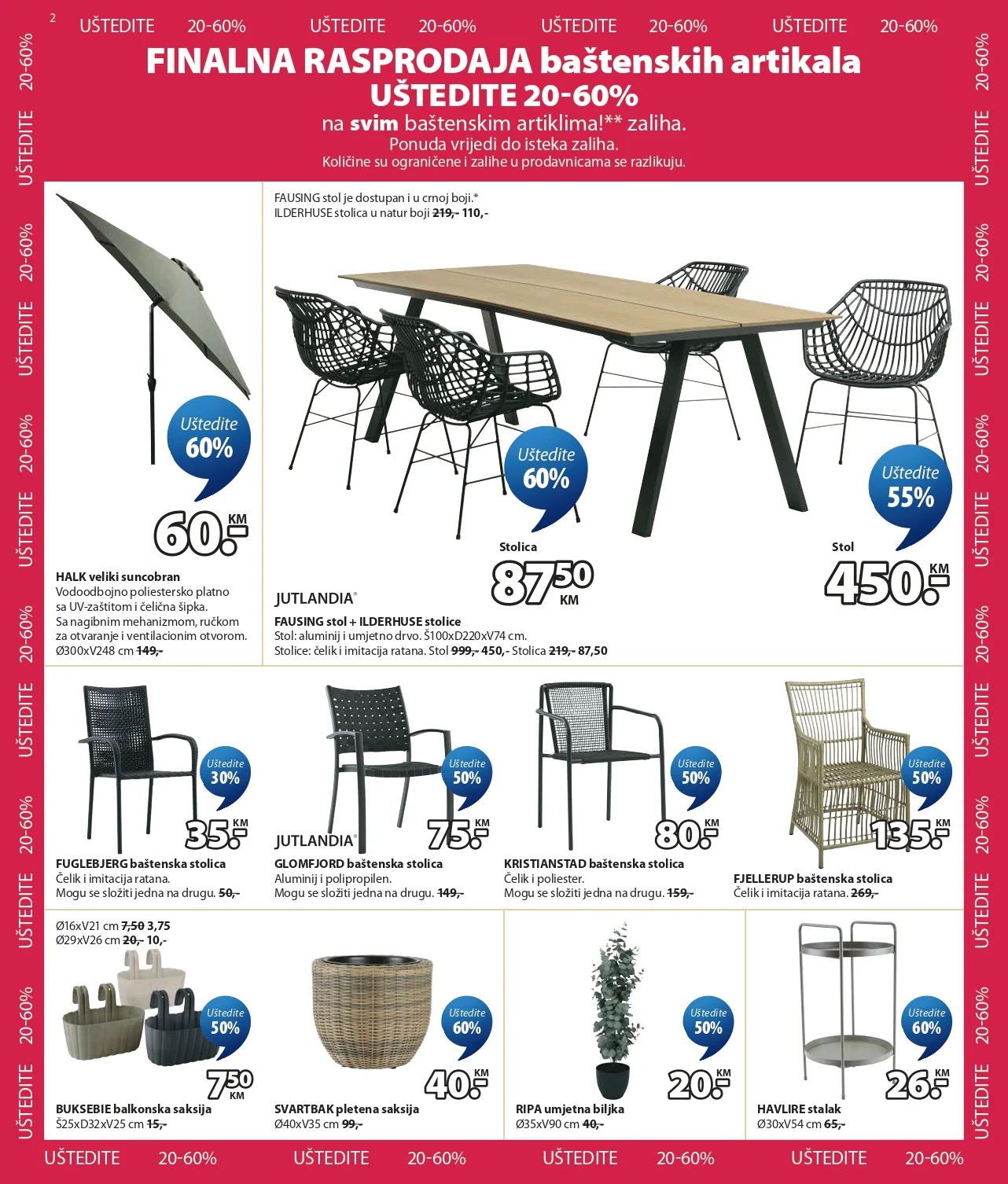 Jysk katalog RASPRODAJA BAŠTENSKIH ARTIKALA 29.7-1.9.2026. - str. 3