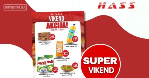 Hass komerc Zenica vikend akcija 23-26.7.2026.