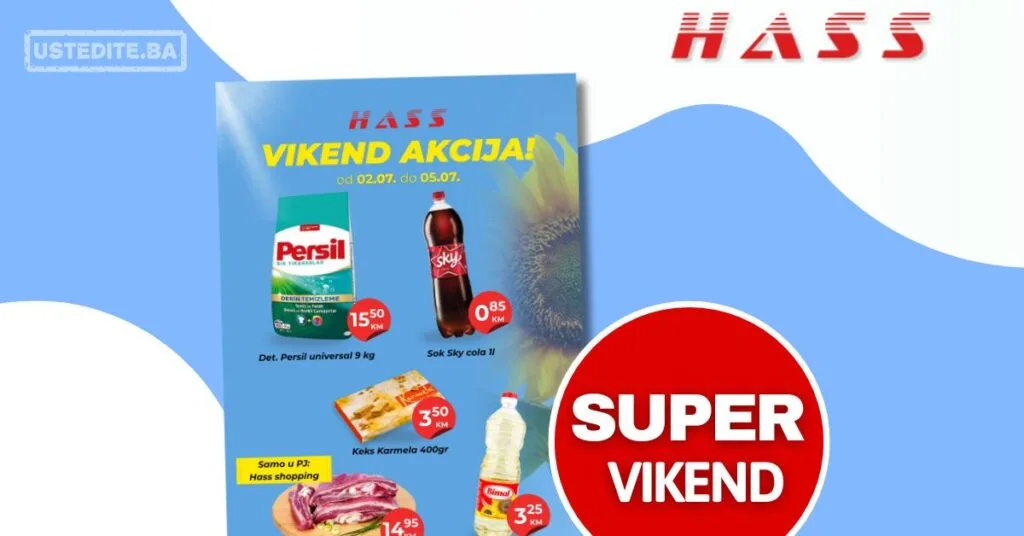 Hass komerc Zenica vikend akcija 2-5.7.2026.