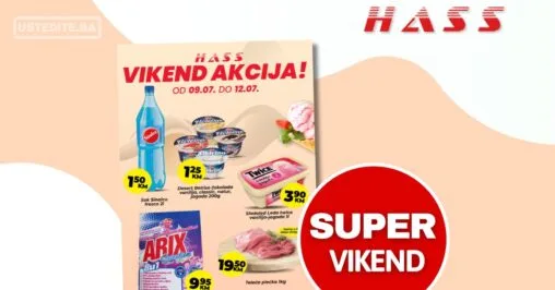 Hass komerc Zenica vikend akcija 9-12.7.2026.