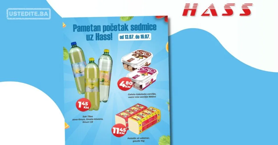 Hass komerc Zenica akcija za početak sedmice 13-16.7.2026.