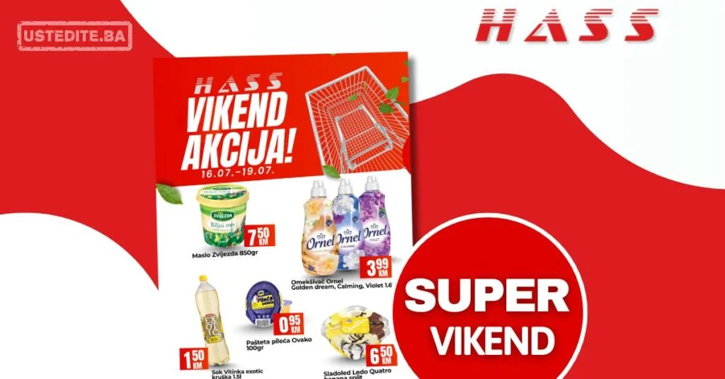 Hass komerc Zenica vikend akcija 16-19.7.2026.