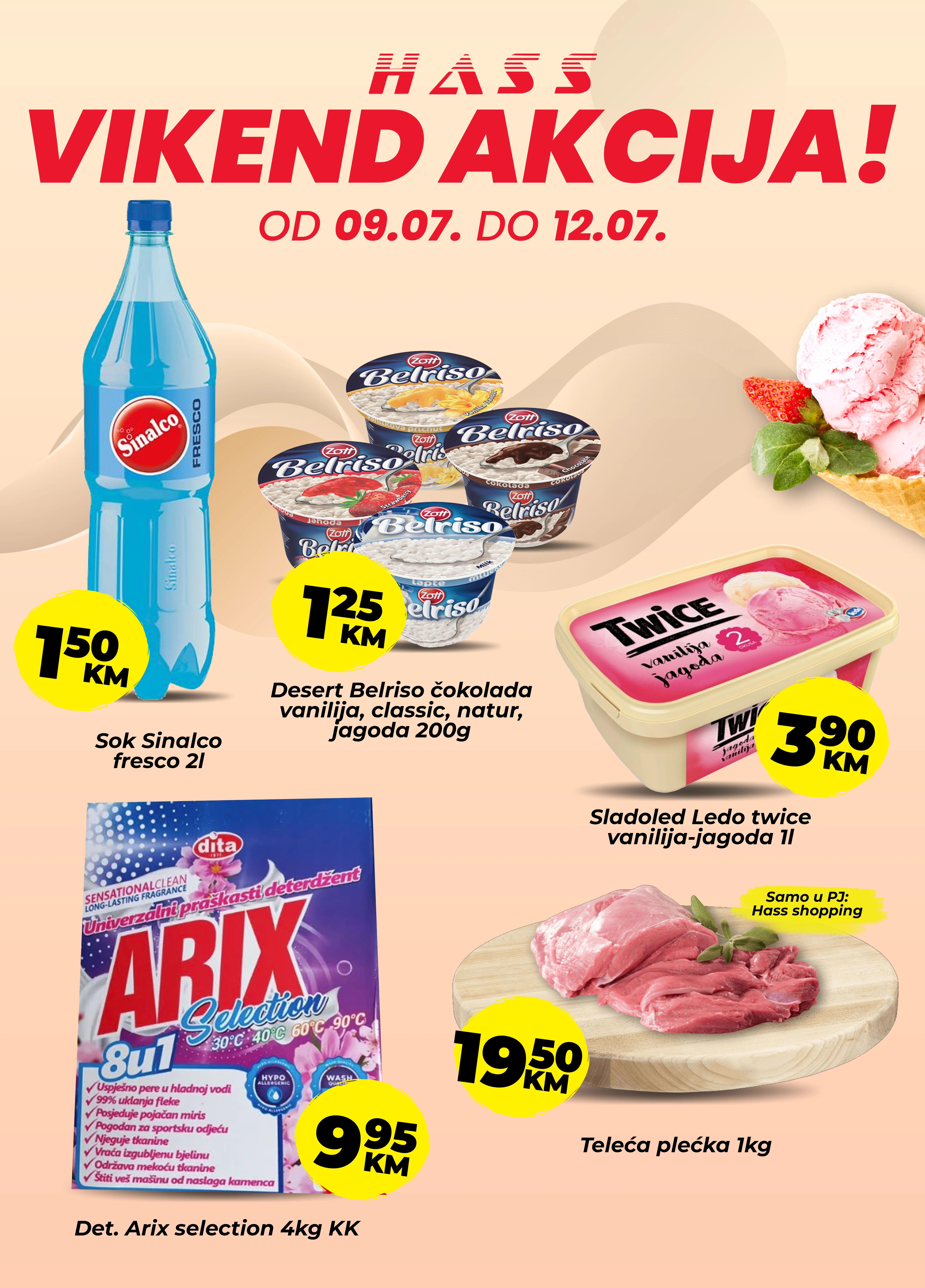 Hass komerc Zenica vikend akcija 9-12.7.2026. - str. 1