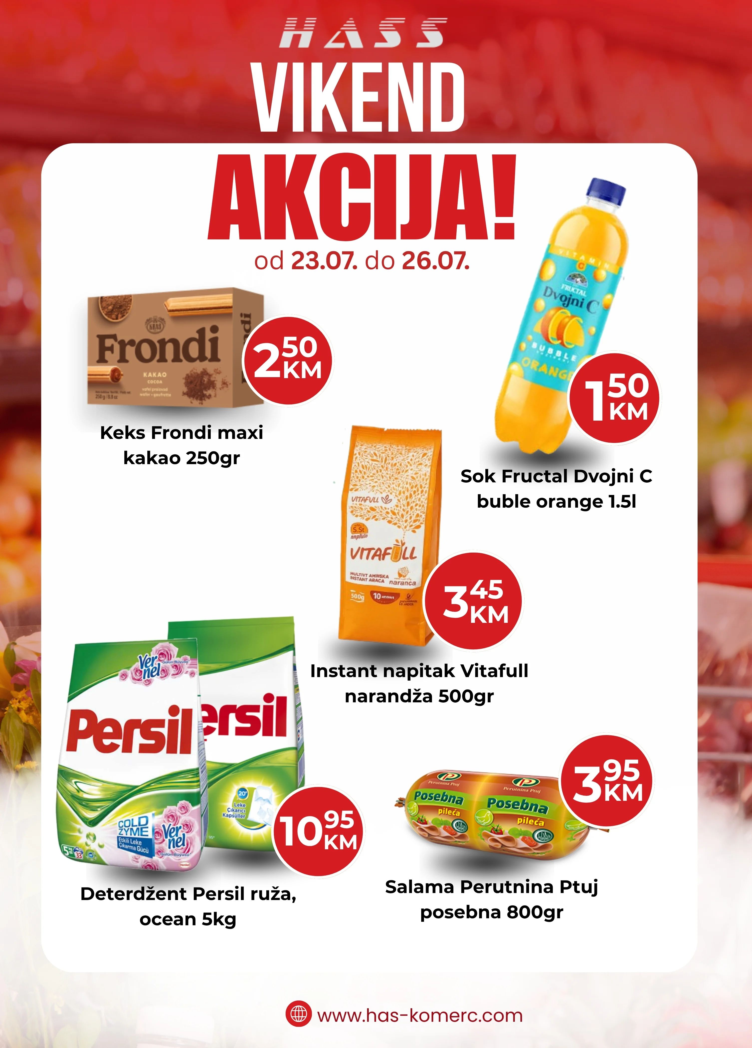 Hass komerc Zenica vikend akcija 23-26.7.2026. - str. 1