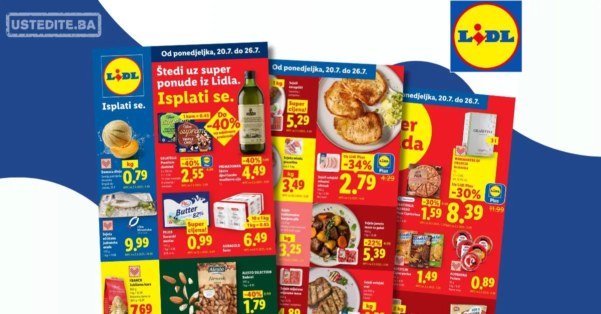 Lidl katalog HRVATSKA 20-26.7.2026.