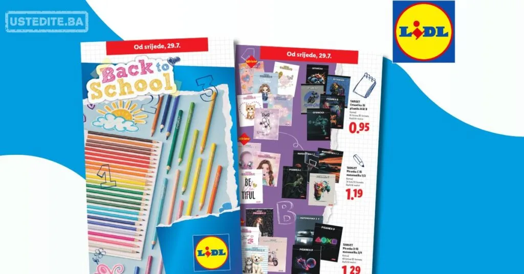 Lidl katalog HRVATSKA/SVE ZA ŠKOLU 29.7.2026. do isteka zaliha