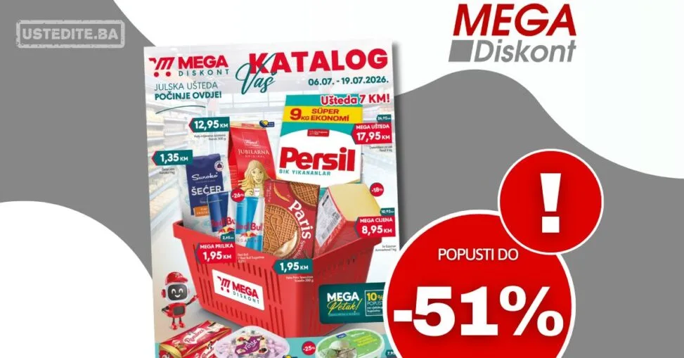Mega Diskont katalog 6-19.7.2026.