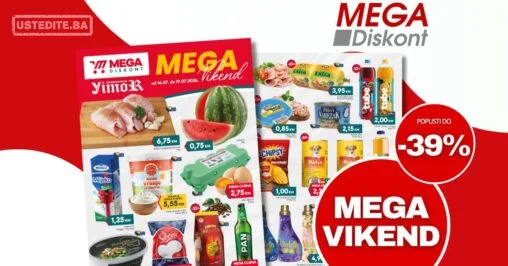 Mega Diskont vikend akcija 16-19.7.2026.